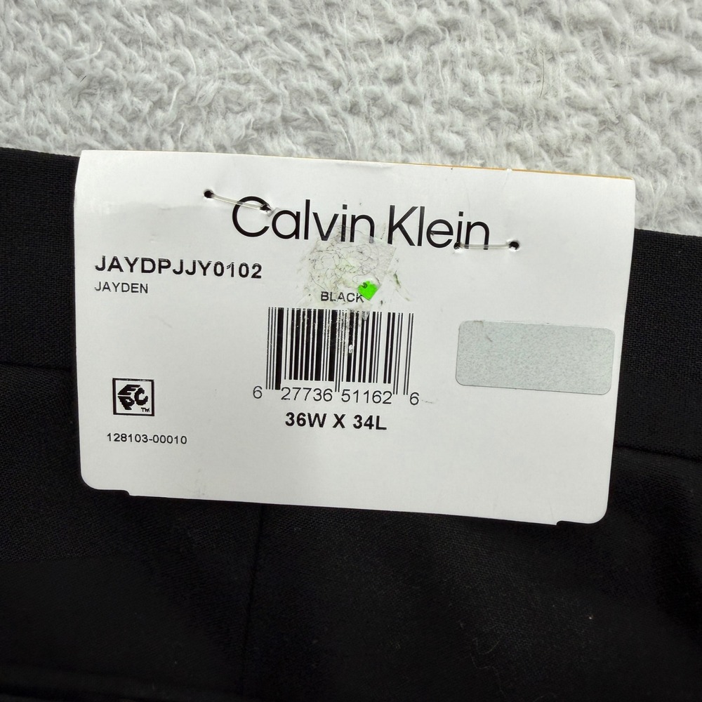 Calvin Klein Jayden Mens Skinny Fit Dress Pants Black 36W x 34L JAYDPJJY0102 NEW - Picture 7 of 9